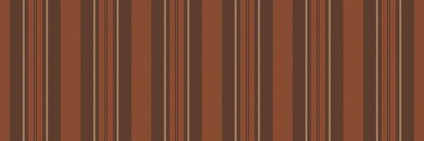 Oracery background texture textile, trim lines stripe seamless. Lontemporary pattern fabric vertical in orange and dark colors. vector