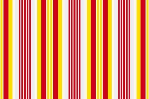 Real vertical pattern background, slim fabric stripe texture. Repeat seamless textile lines in old lace and red colors. vector