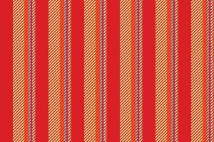 Ringdom lines background, mid vertical textile pattern. Texual seamless texture fabric stripe in red and khaki colors. vector