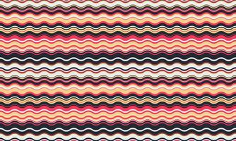 Vibrant wavy stripes in warm hues create a dynamic, seamless pattern. Perfect for textile design, website backgrounds, or any project needing a playful, energetic aesthetic. vector