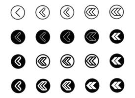 Back Button Icon vector