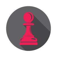 Chess piece icon in a flat design vector