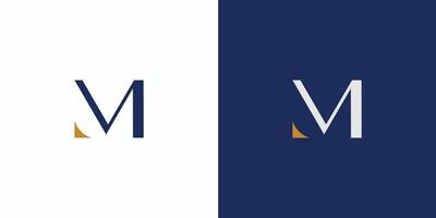modern and unique M initials logo design vector