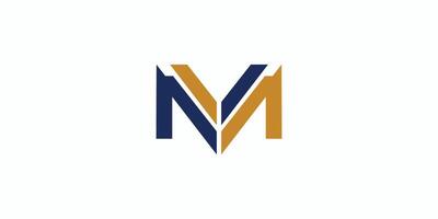 Sophisticated and modern M initial logo design vector