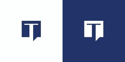 The T consulting logo design is simple and professional vector