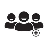 Add group icon vector