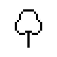pixel woods tile nostalgic style vector