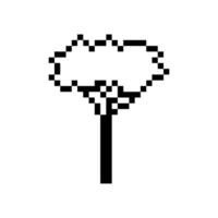 pixel flora 8bit style retro vector