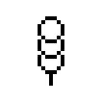 retro bush pixel drawing vector