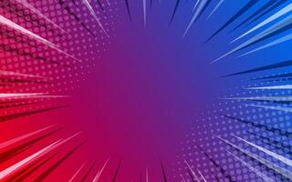 Pop art comic abstract background with halftone. vector