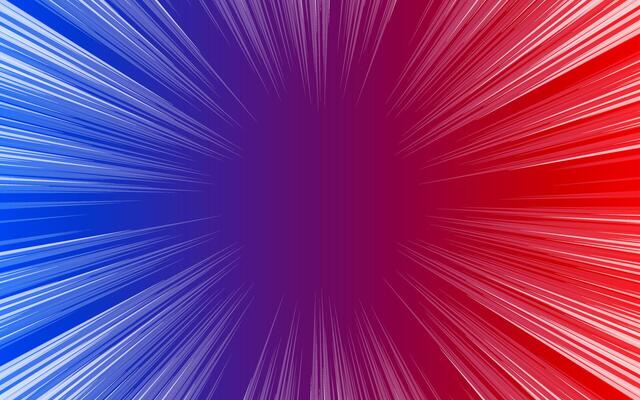 Comic background with gradient zoom effect.