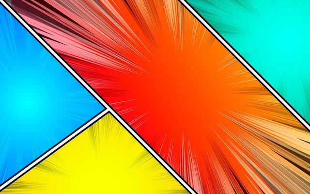 Abstract creative concept comic pop art style blank layout template isolated on background. template design
