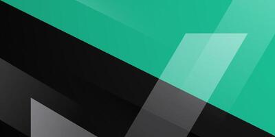 Abstract overlap dark gray and green background. Simple papercut background pattern. vector