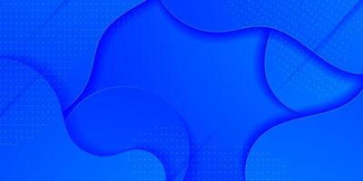 Abstract fluid 3D blue colorful background. Simple fluid pattern design with shadow. vector