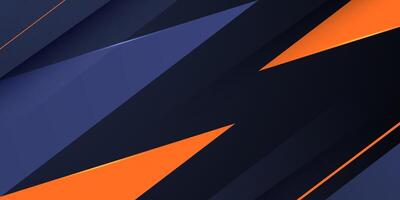 Abstract purple and orange triangle background. Simple triangle overlap shapes pattern background. vector
