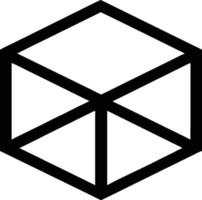 Cube symbol with a square shape for a business design concept. vector