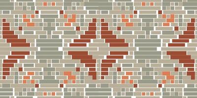 Repeating Pattern Abstract Geometric Pattern Backgroundfolk Embroidery, Aztec Geometric Ornament Print. Design for Carpet, Wallpaper, Clothing, Wrapping, Fabric vector