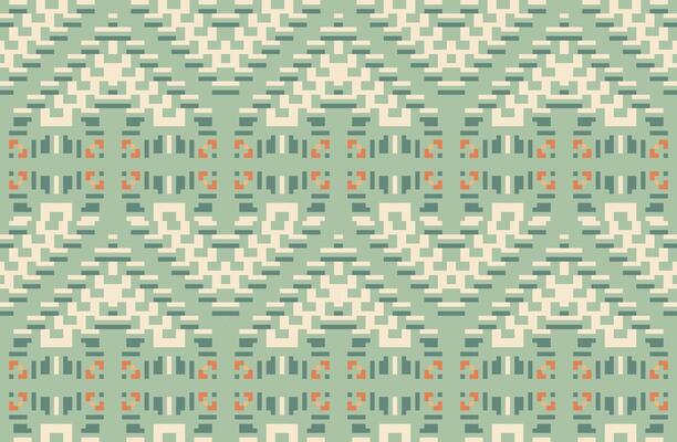 Palestinian Islamic Geometric Pattern Stencilfolk Embroidery, Aztec Geometric Ornament Print. Design for Carpet, Wallpaper, Clothing, Wrapping, Fabric