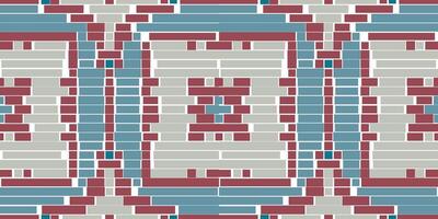 Repeating Pattern Ethnic Pattern Sweatshirtfolk Embroidery, Aztec Geometric Ornament Print. Design for Carpet, Wallpaper, Clothing, Wrapping, Fabric vector