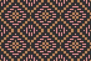 Native Patterns Ikat Design Pattern Drawingfolk Embroidery, Aztec Geometric Ornament Print. Design for Carpet, Wallpaper, Clothing, Wrapping, Fabric vector