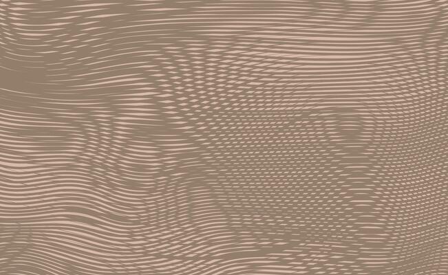 Intersecting lines the ripple effect. Wavy striped facturer. Decorative lined hypnotic contrast background. Brown abstract wallpaper with moire effect texture