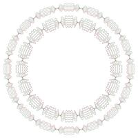 Guilloche elements for money banknote, and certificate design. Line round wicker pattern and circular rosettes with a modern touch. Frame border template vector