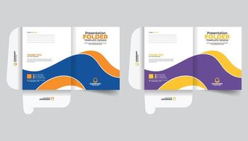Corporate abstract background, Presentation folder template design, Folder design, cover for catalog, brochures, Annual report cover vector