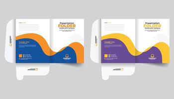 Corporate and creative modern abstract layout report cover design, Presentation folder template design, Folder design, cover for catalog, brochures, Annual report cover vector