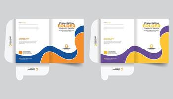 Clean background abstract stylish office document file folder design template vector