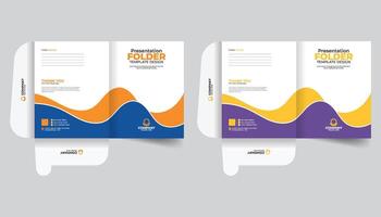 Creative and stylish Corporate abstract layout, Presentation folder template design, Folder design, cover for catalog, brochures, Annual report cover vector