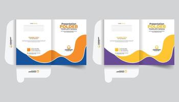 Abstract creative background, Presentation folder template design, Folder design, cover for catalog, brochures, Annual report cover vector