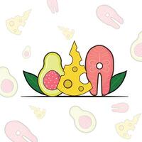 nutration Simple Outline icons collection vector