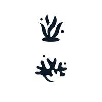 ocean icon set design vector