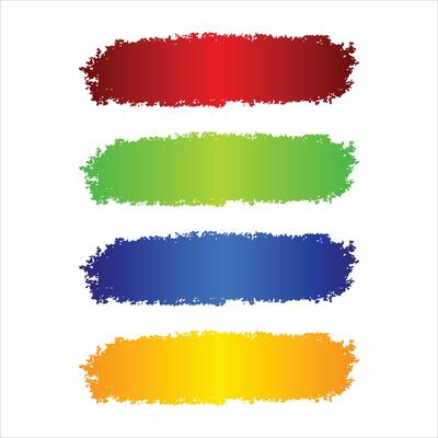 Vibrant Abstract Brush Stroke Set