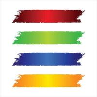 Contemporary Brushstroke Graphics for Web Use vector