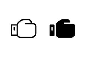 boxing glove icon. Perfect for representing sports, fitness, competition, or strength. Ideal for use in web design, mobile apps, and print materials vector