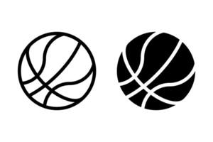basketball icon. Perfect for sports themed, logos, and graphic design projects. Simple, yet recognizable design vector