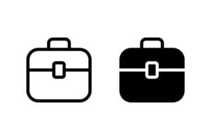 briefcase icon in simple style. Perfect for business, finance, and office related designs. Clean and versatile for a variety of applications vector