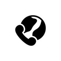 Global communication icon. minimalist design suitable for purposes vector