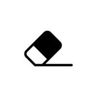 Eraser Icon. Perfect for design projects related to education, office supplies, corrections, ui and ux vector