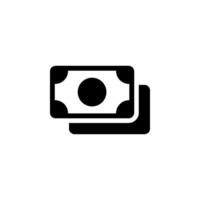 Stack of money or banknotes icon. Represents financial success, currency, payment, and wealth. Perfect for website icons, mobile apps, and more vector