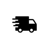 Fast delivery icon. Ideal for websites, apps, or print materials related to logistics, shipping, and e-commerce. vector