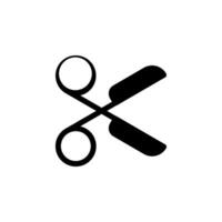 scissors icon. Perfect for design projects, illustrations, and educational materials. Isolated on transparent background vector