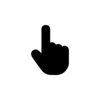 Hhand pointer icon. Perfect for web design, user interface, and graphic design projects. hand cursor symbol vector