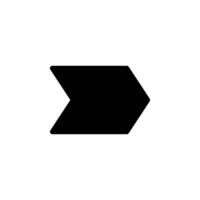 chevron arrow pointing to right. Suitable for design elements, web graphics, user interfaces, and directional indicators. vector