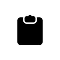 Clipboard icon in minimalist style. Suitable for presentations, web design, user interfaces, and other graphic projects. vector