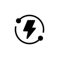 Lightning bolt icon. Perfect for use in web design, mobile apps, print materials, and any project requiring energy or electricity vector