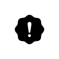 exclamation mark icon. Great for use in website design, user interfaces, warning signs, and general informational vector