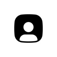 User or profile icon. Perfect for use in website design, mobile apps. vector