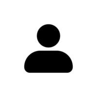 User or person icon. Perfect for use in user interfaces, websites, and applications. symbolizes profile, account, or avatar. vector